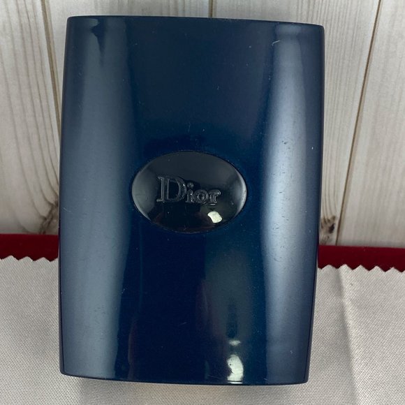Dior Powder Navy Compact Refillable Case Only Perfect Mirror - Picture 1 of 6